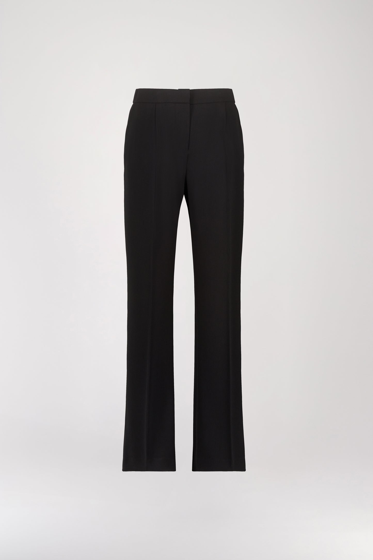 Pantalon Droit Noir avec Poches Italiennes