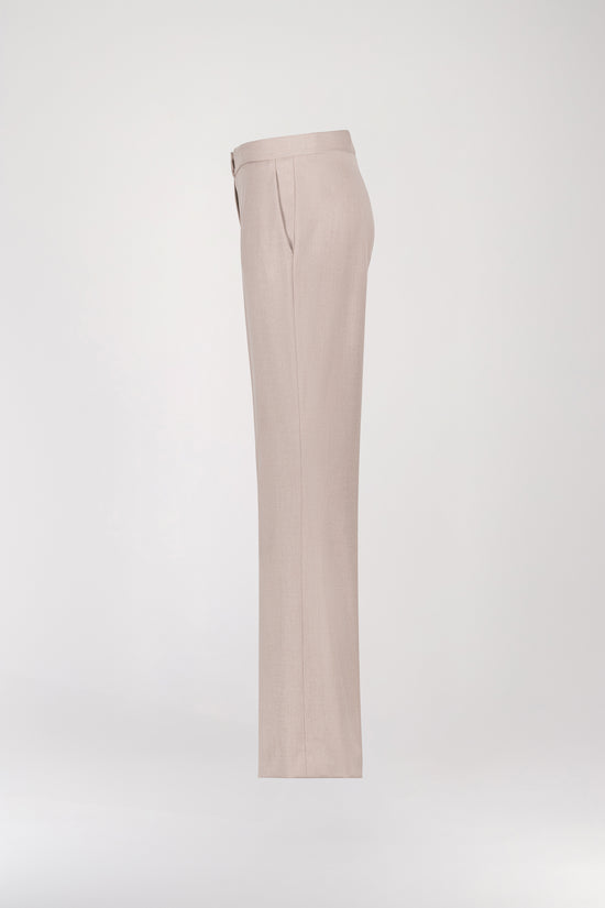 Pantalon Droit Taupe Moyen