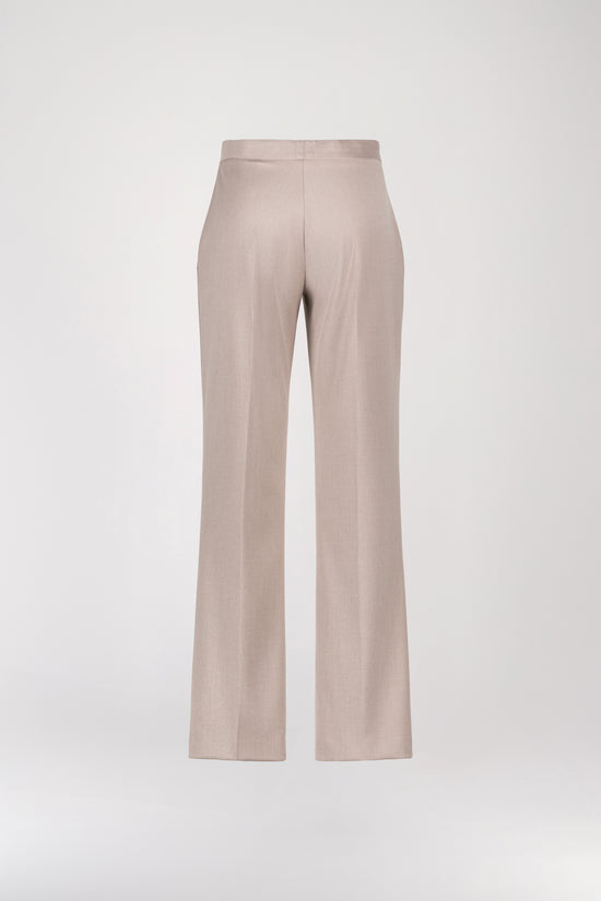 Pantalon Droit Taupe Moyen