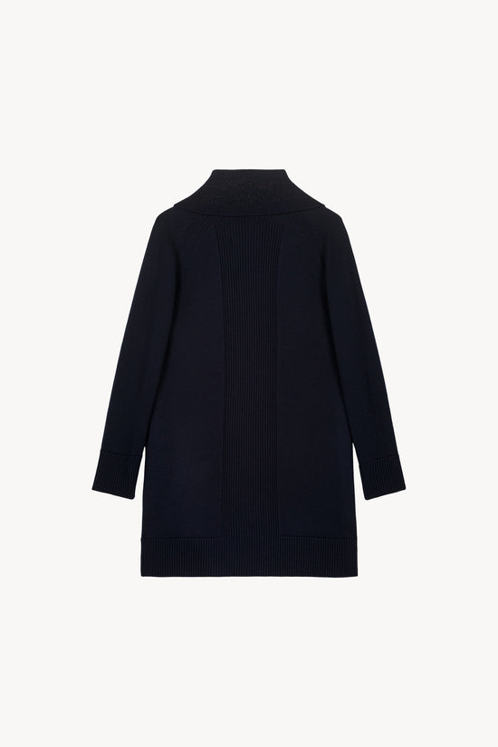 Manteau à revers ouverts marine