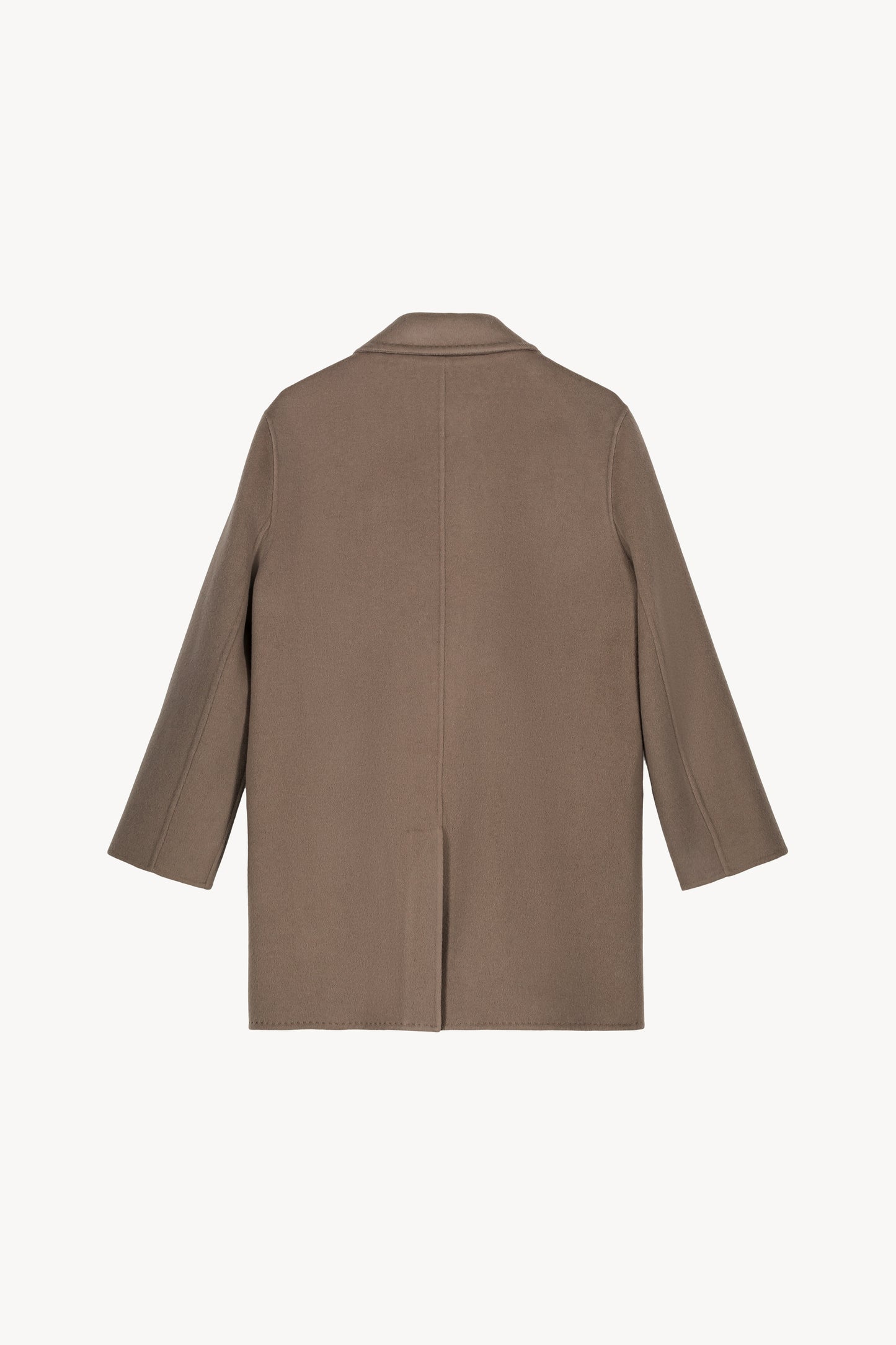 Manteau mi-long taupe moyen