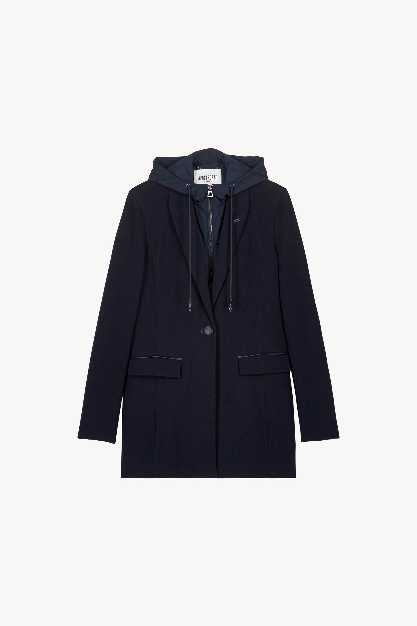 Veste trompe-l'œil marine