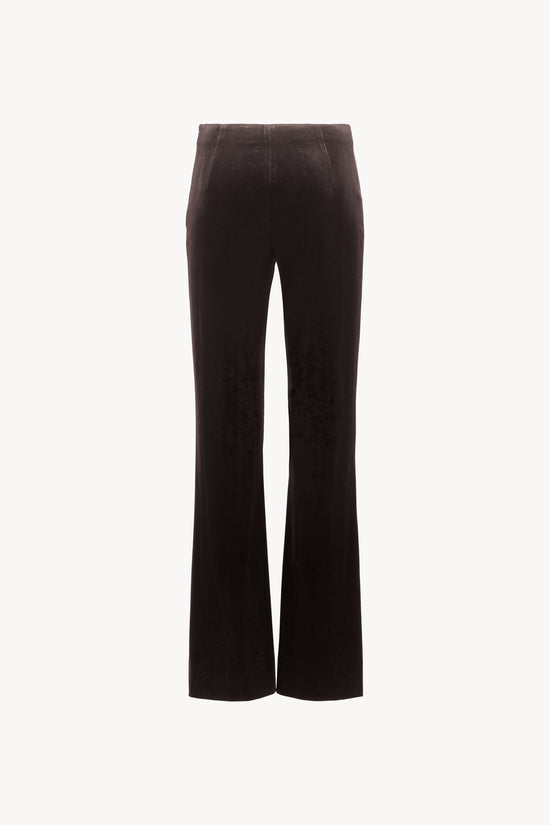 Pantalon en velours ebene
