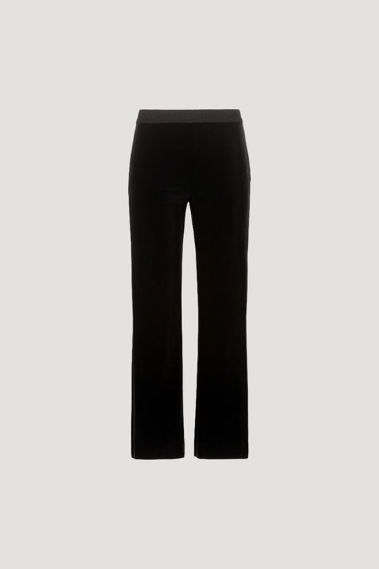 Pantalon court en velours noir