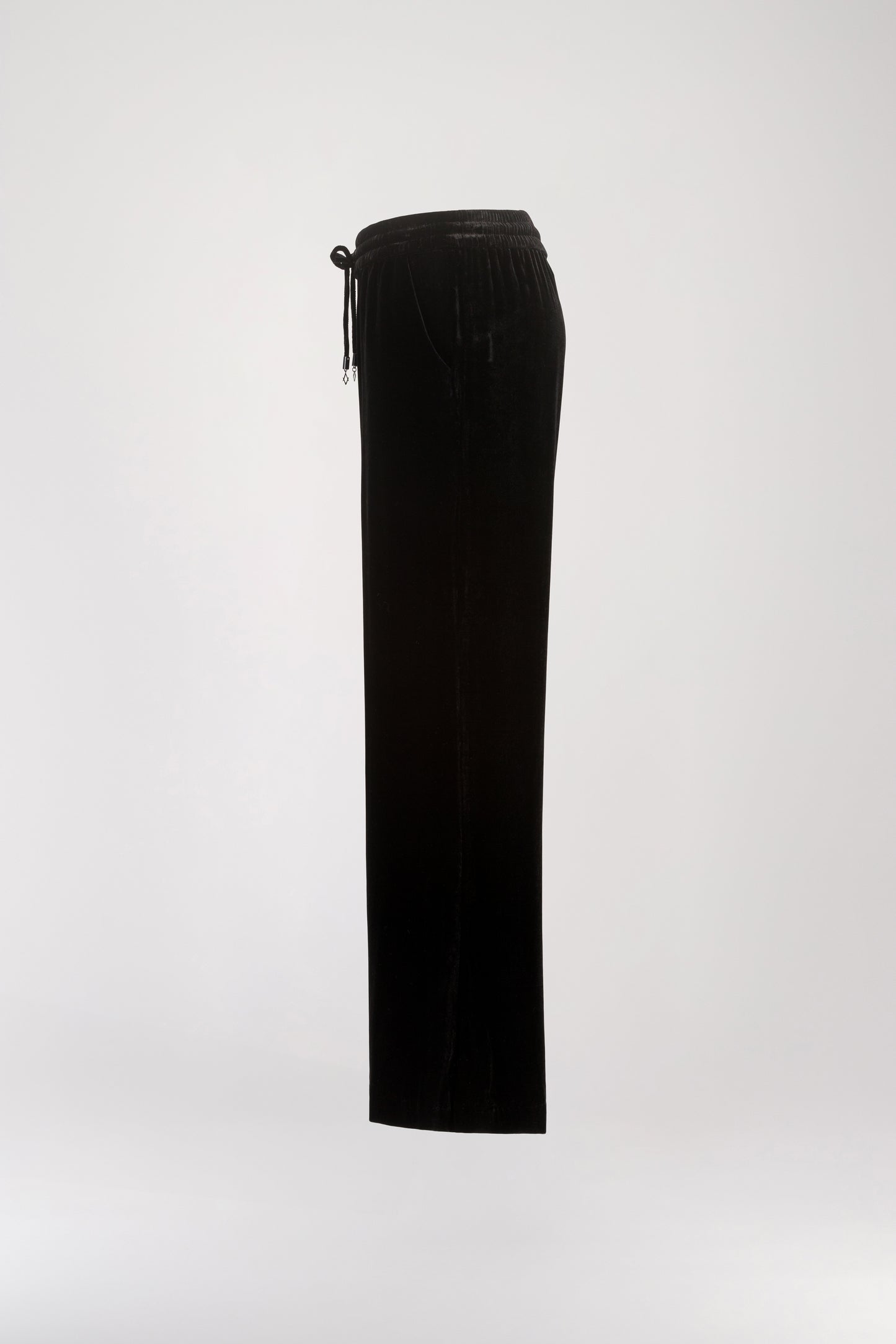 Pantalon taille haute velours noir