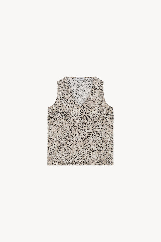 Leopard print tank top