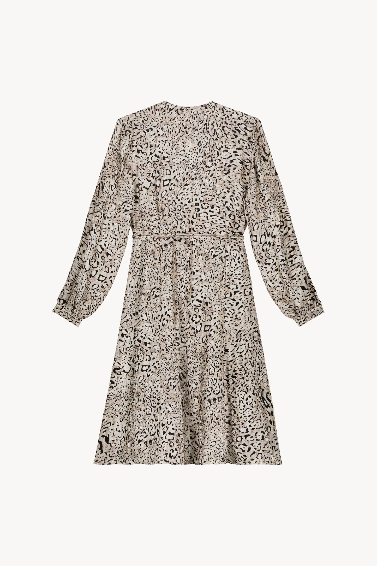 Un imprimé léopard robe mi-longu