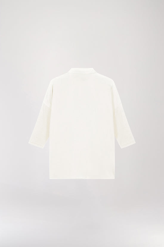 Off-white silk tunic