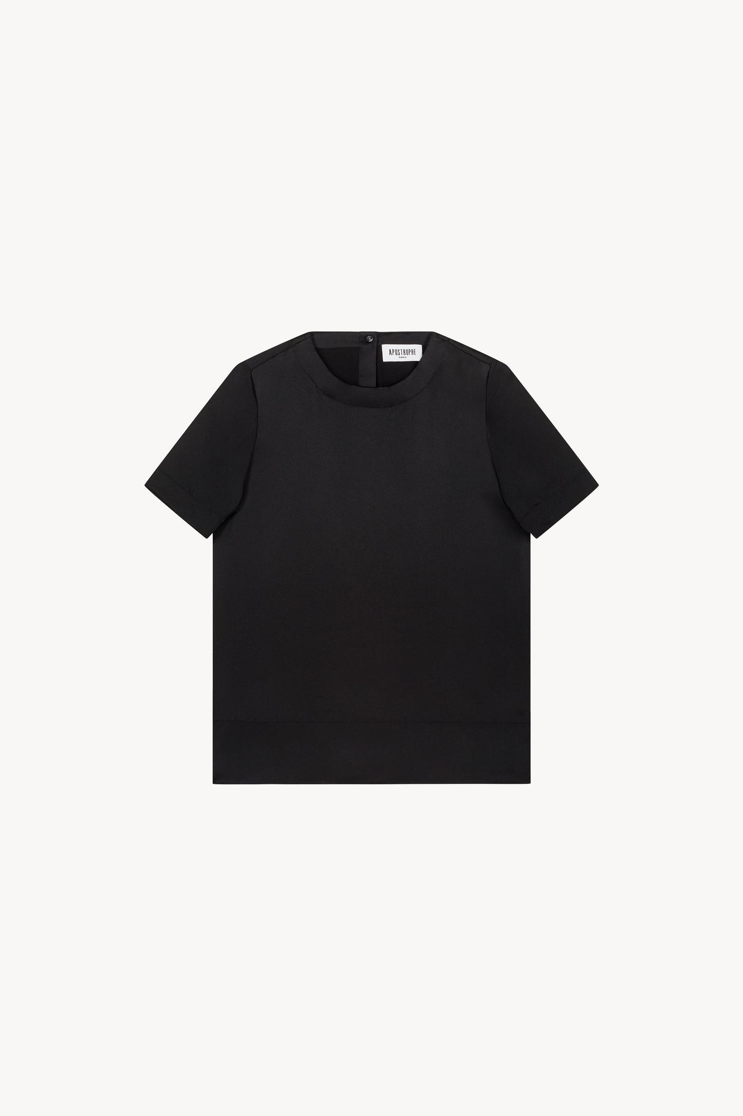 T-shirt en soie noir