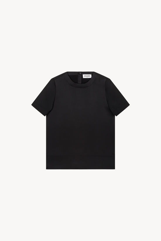 T-shirt en soie noir