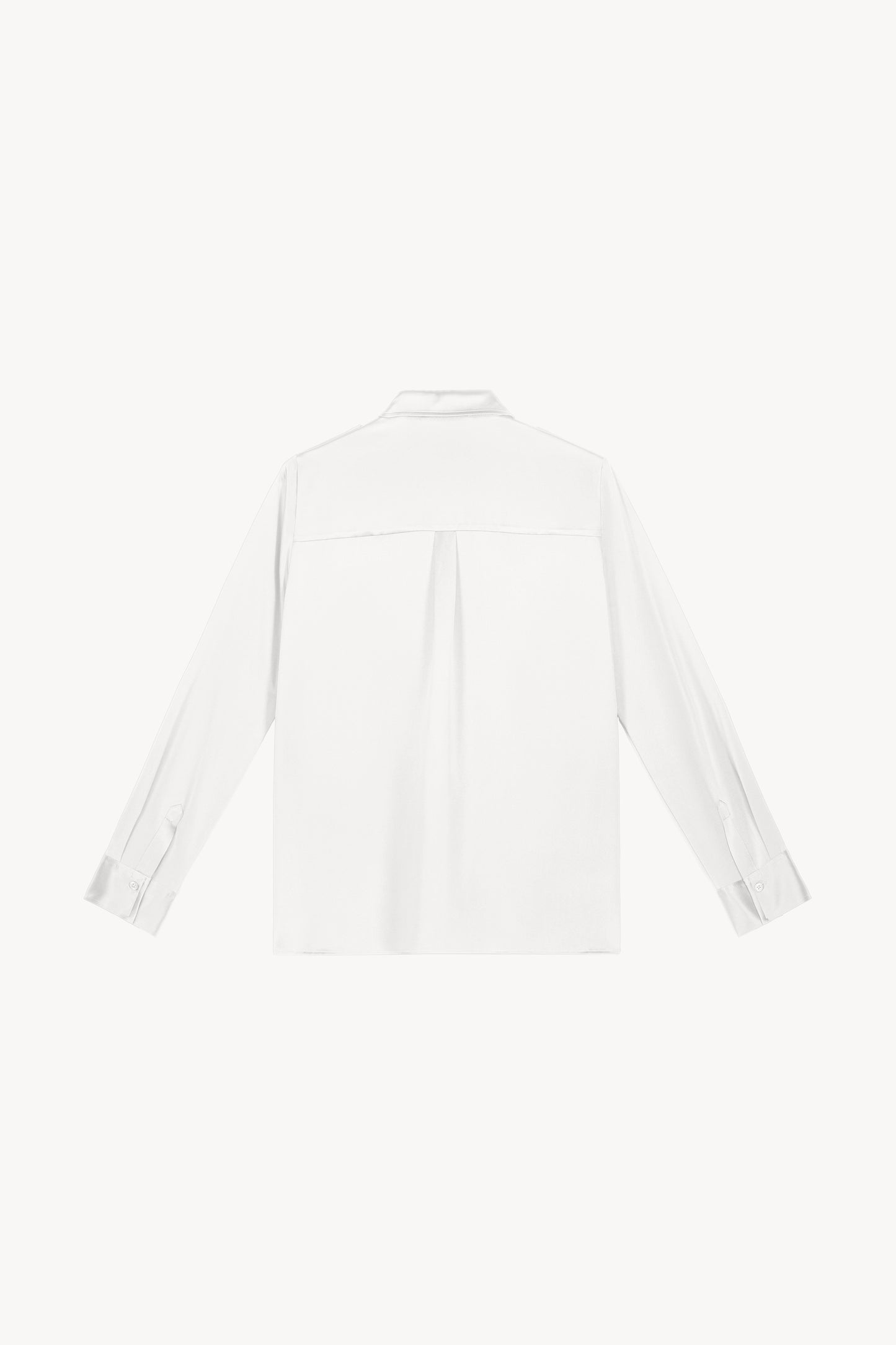 Chemise en soie blanc cassé