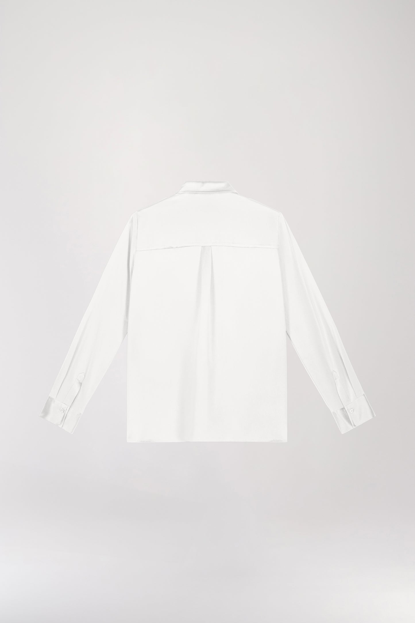 Chemise en soie blanc cassé