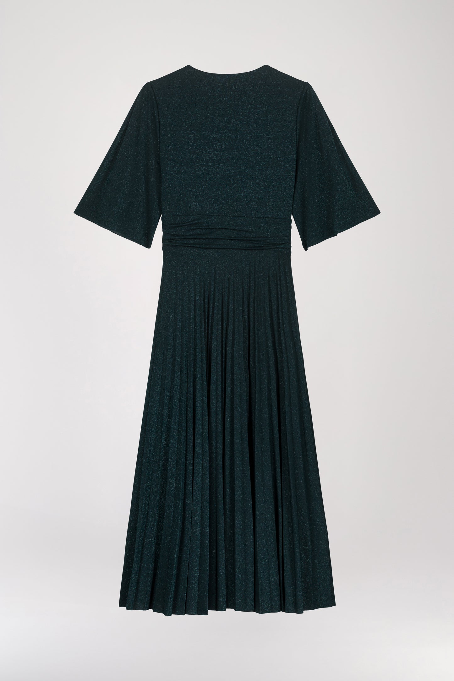 Robe Midi Pailletée Vert Moyen