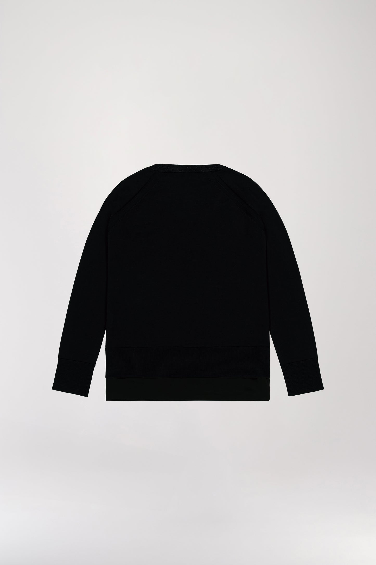 Pull chemise trompe-l'œil noir