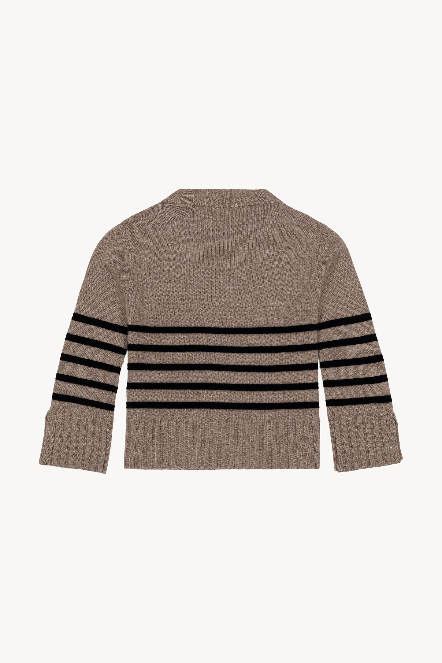 Pull marinière taupe moyen