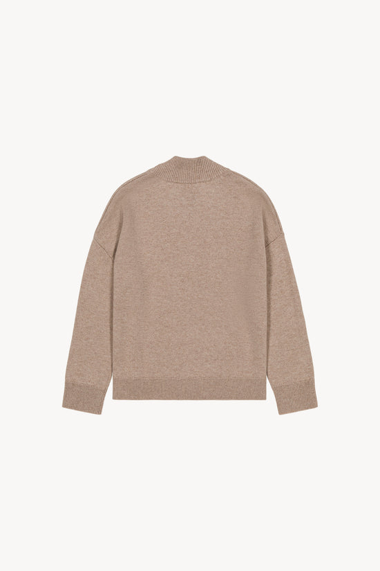 Pull col montant semi-oversize