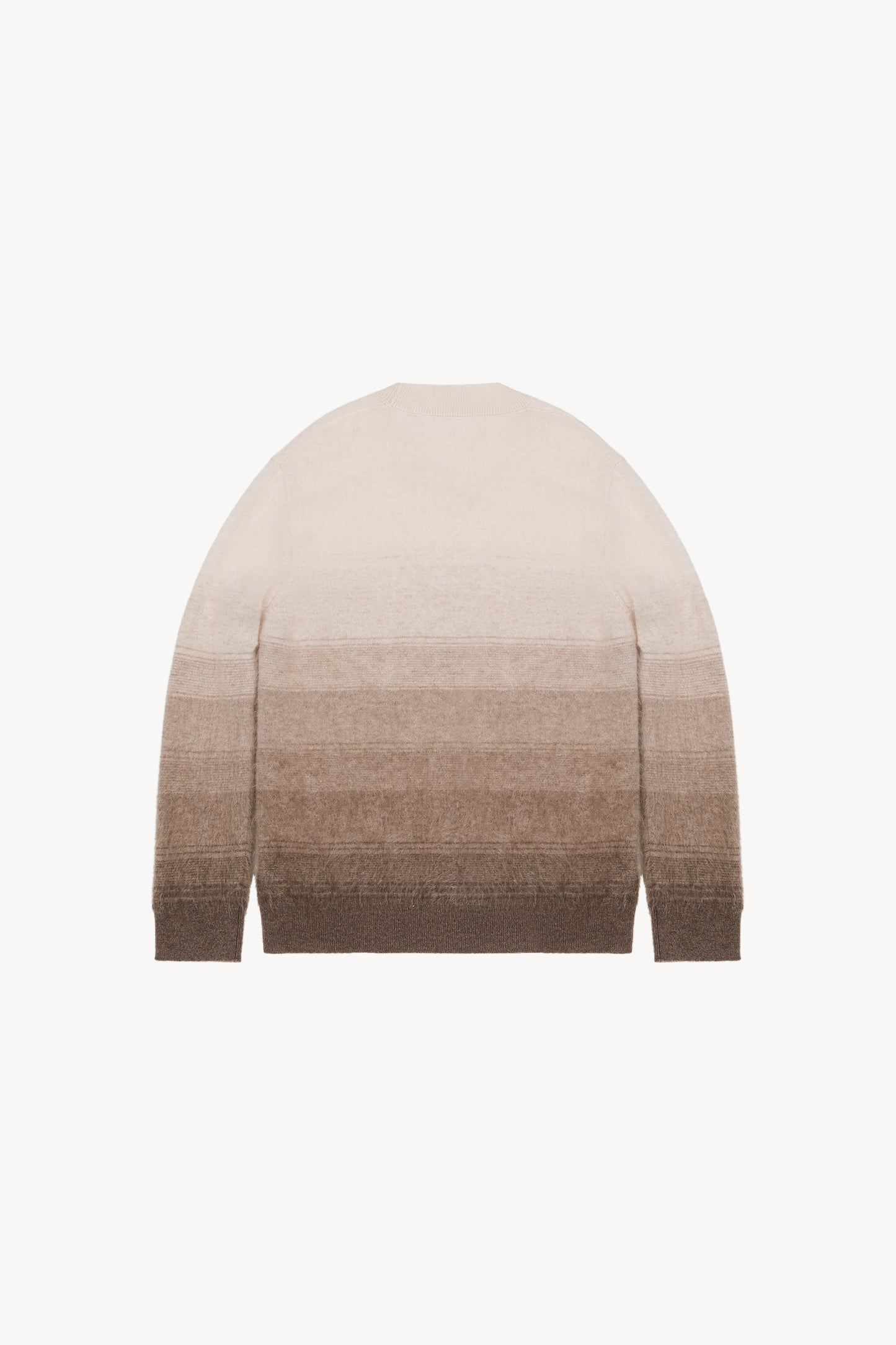 Pull cachemire brossé taupe moyen