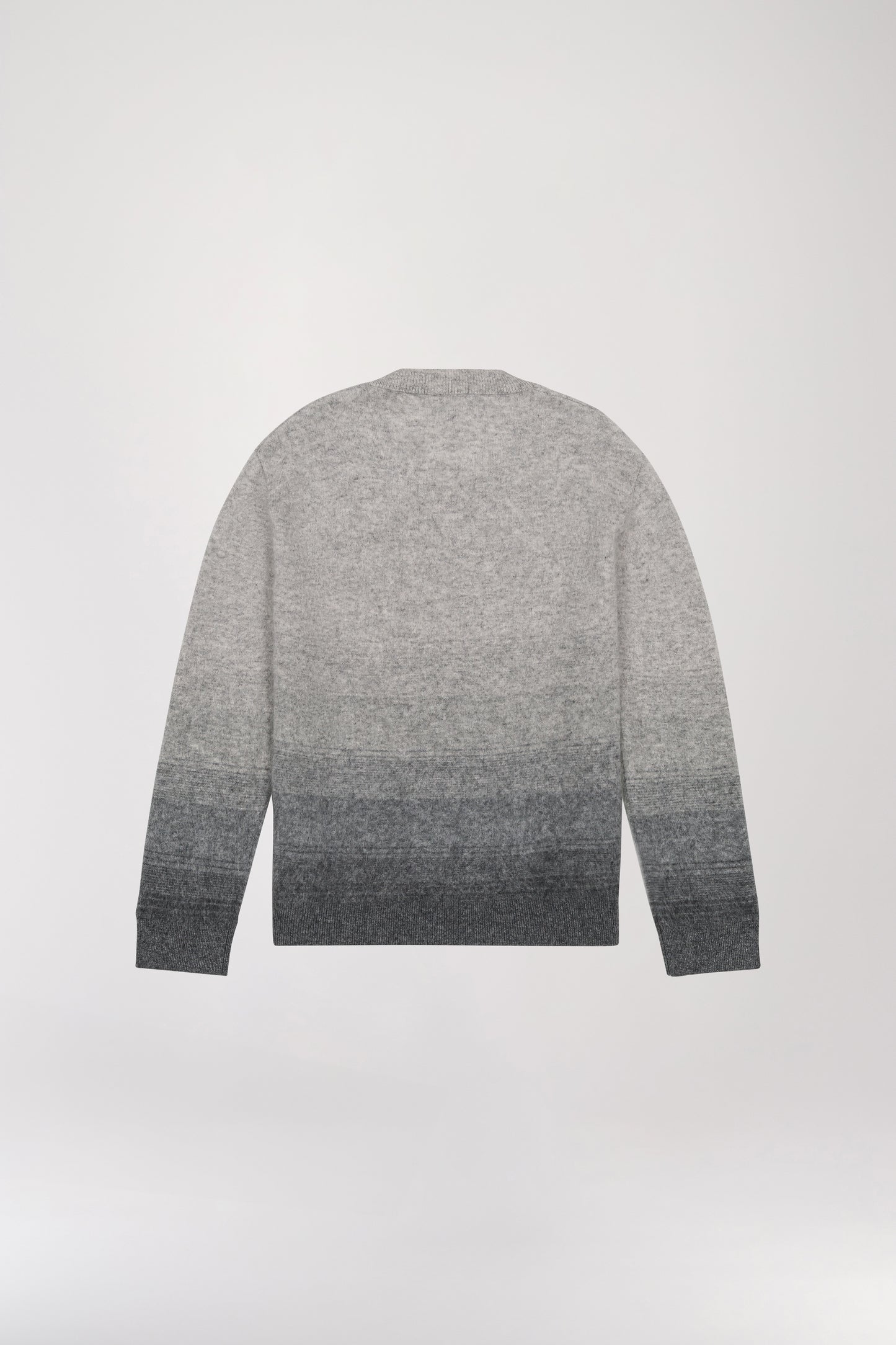 Medium gray brushed cashmere sweater