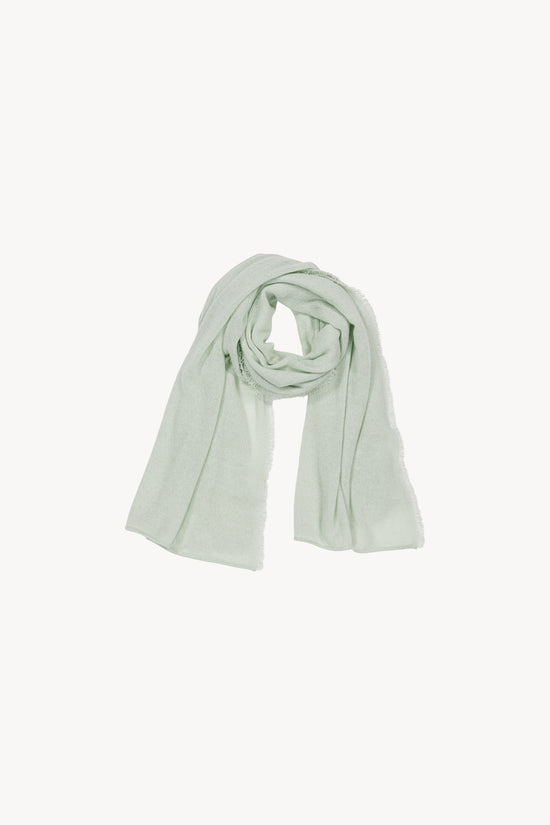 Water green lurex cashmere scarf
