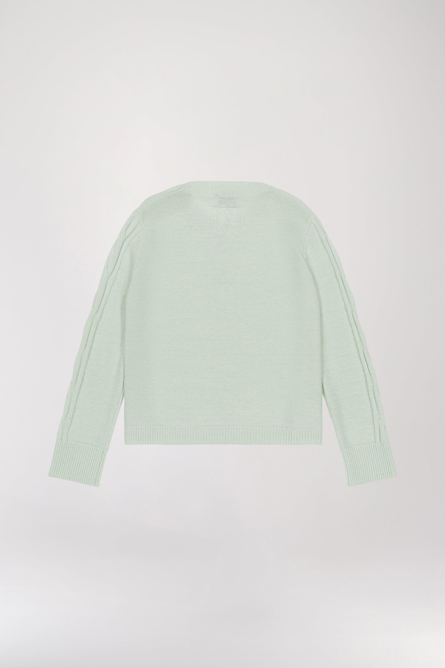 Sea Green Cashmere Cable Sweater