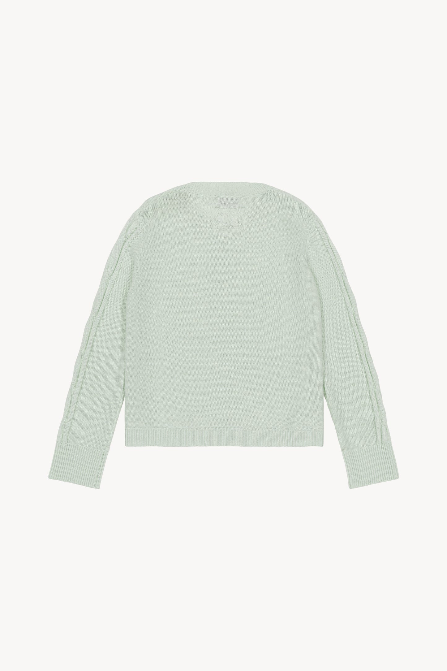 Sea Green Cashmere Cable Sweater