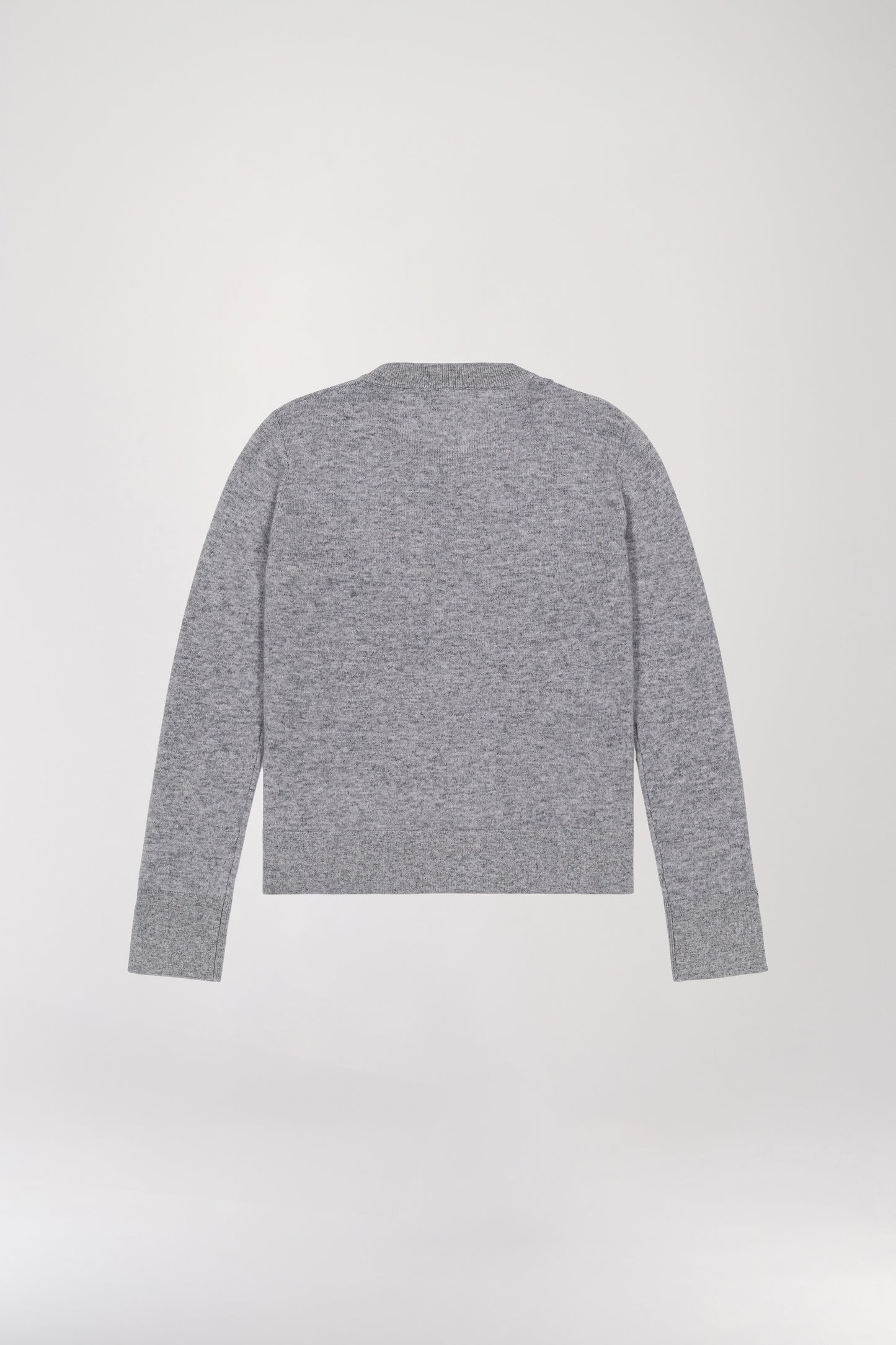 Light grey floral wool sweater