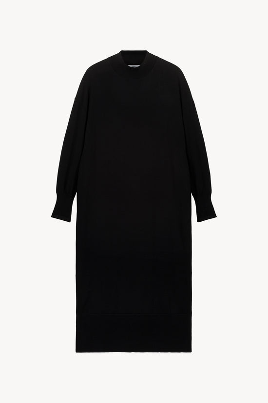 Robe col cheminé noire