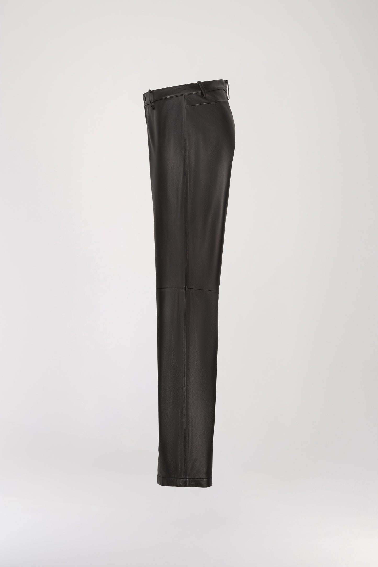 Pantalon Large Noir en Cuir