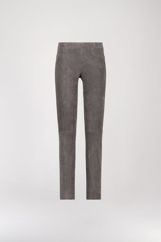 Legging Gris Moyen en Daim