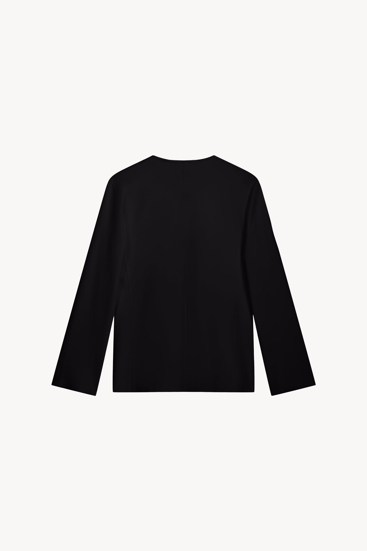 Tunique cintrée noire avec fermeture à crochets