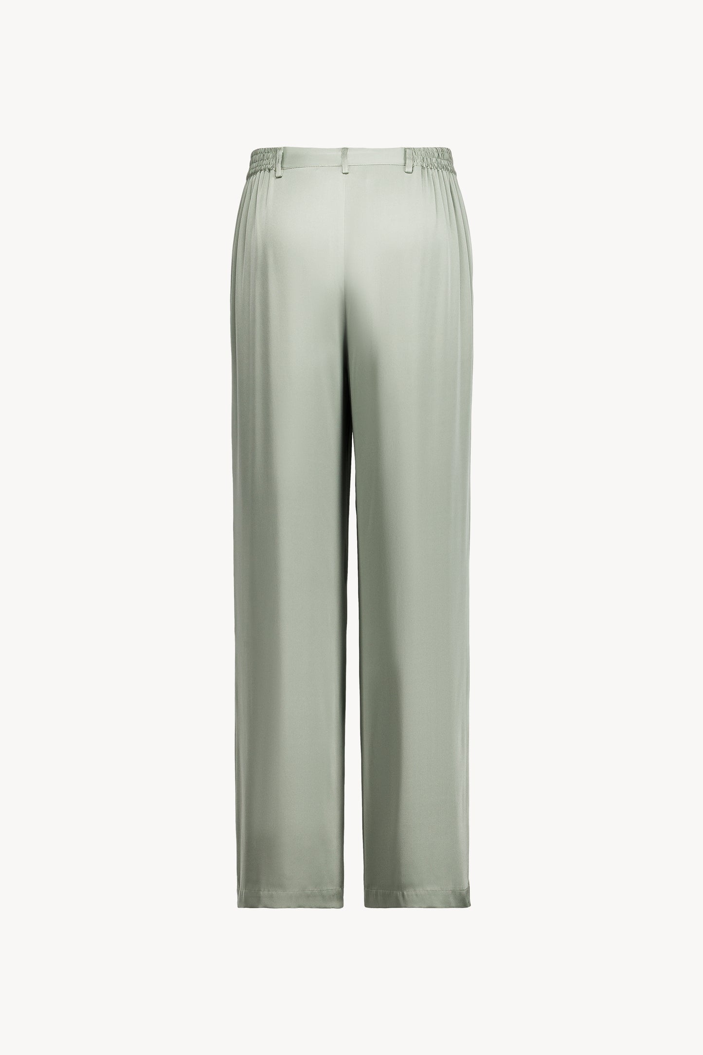 Ce pantalon en georgette de soie stretch se distingue par ses finitions élégantes et son confort optimal. 
