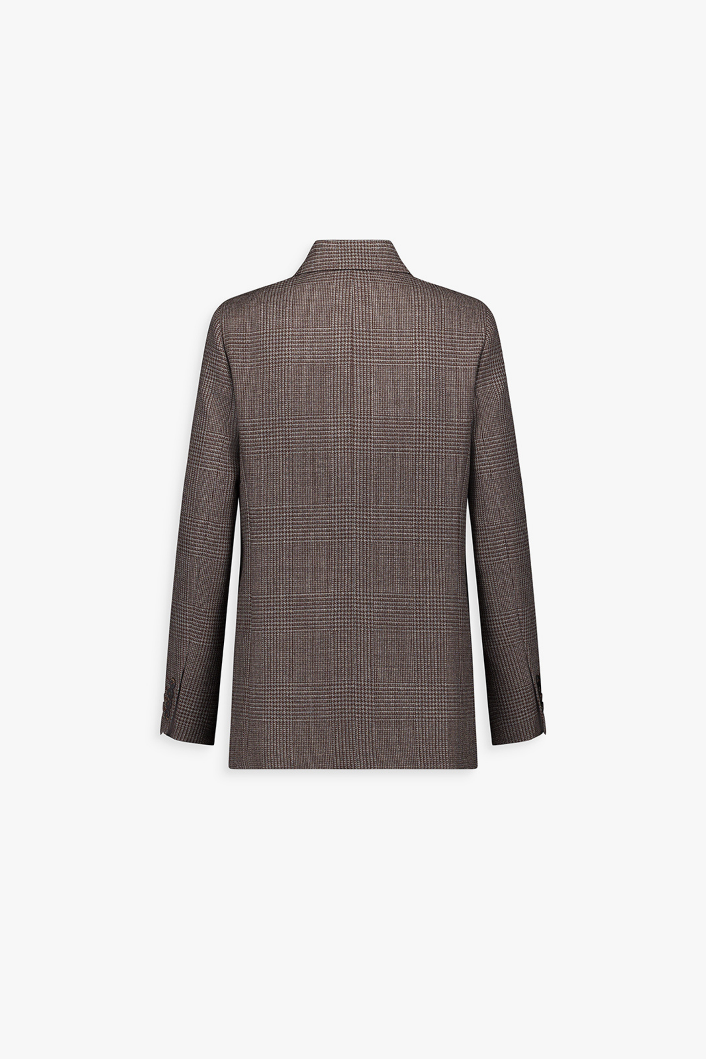 Veste courte en laine vierge coupe droite avec poches plaquées et rabats.