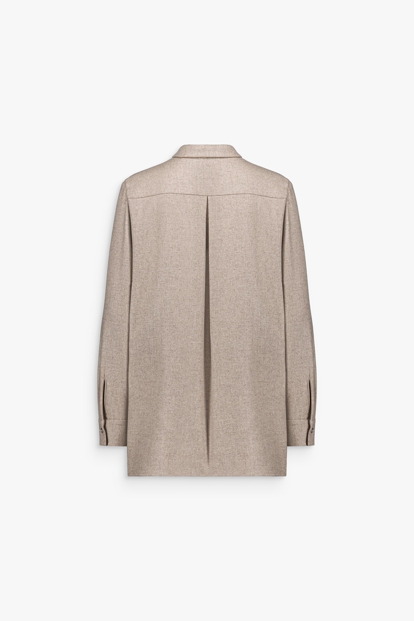 Haut femme en laine et cachemire, texture douce et silhouette épurée.
