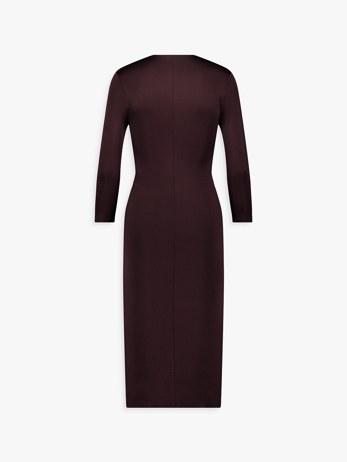 Robe longue grenat coupe ajustée