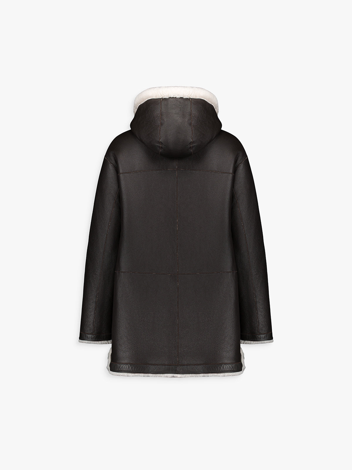 Manteau réversible en cuir, style luxueux et chaud pour varier les looks de saison.