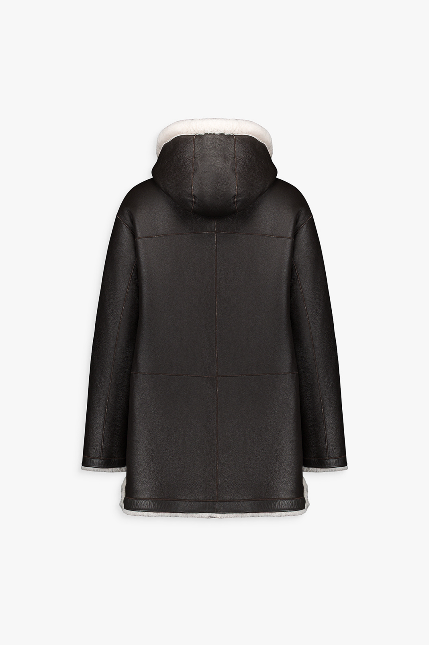 Manteau réversible en cuir, style luxueux et chaud pour varier les looks de saison.