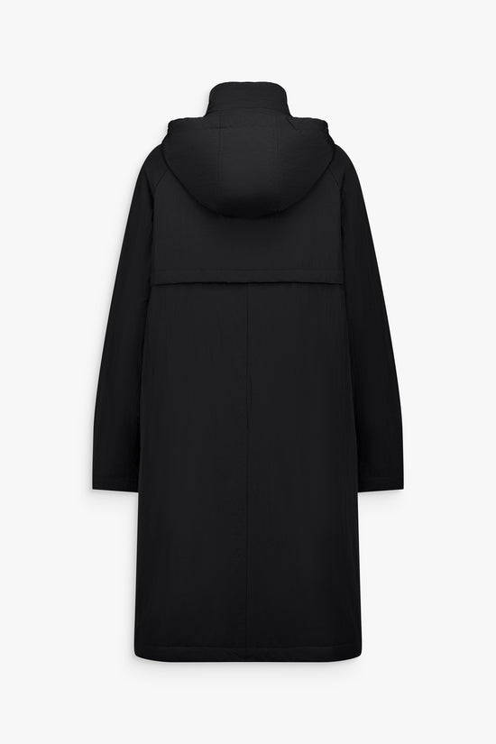Manteau en fourrure noir avec doublure amovible