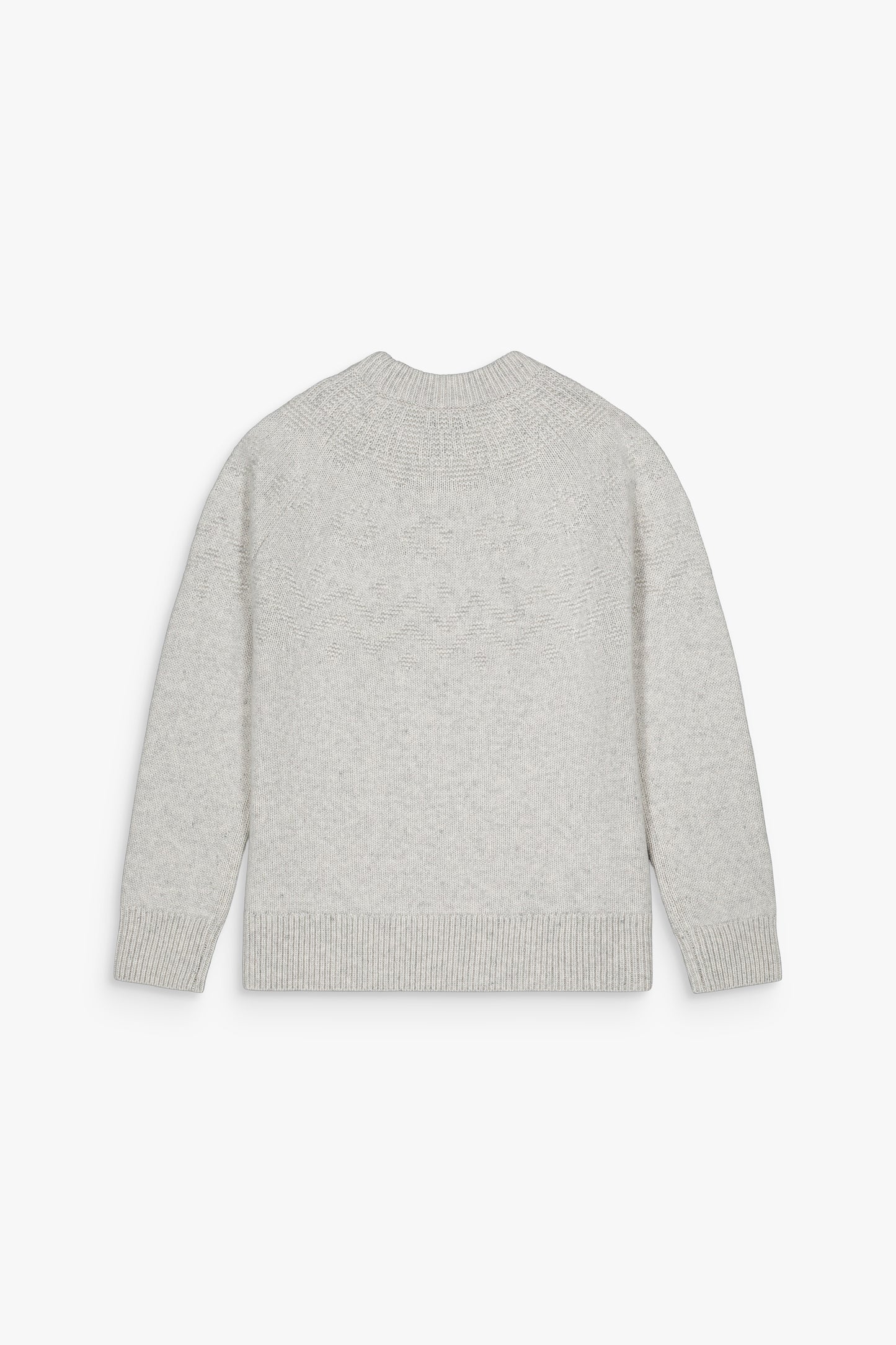 Pull femme gris pâle, maille fine et cachemire, style élégant et confortable.