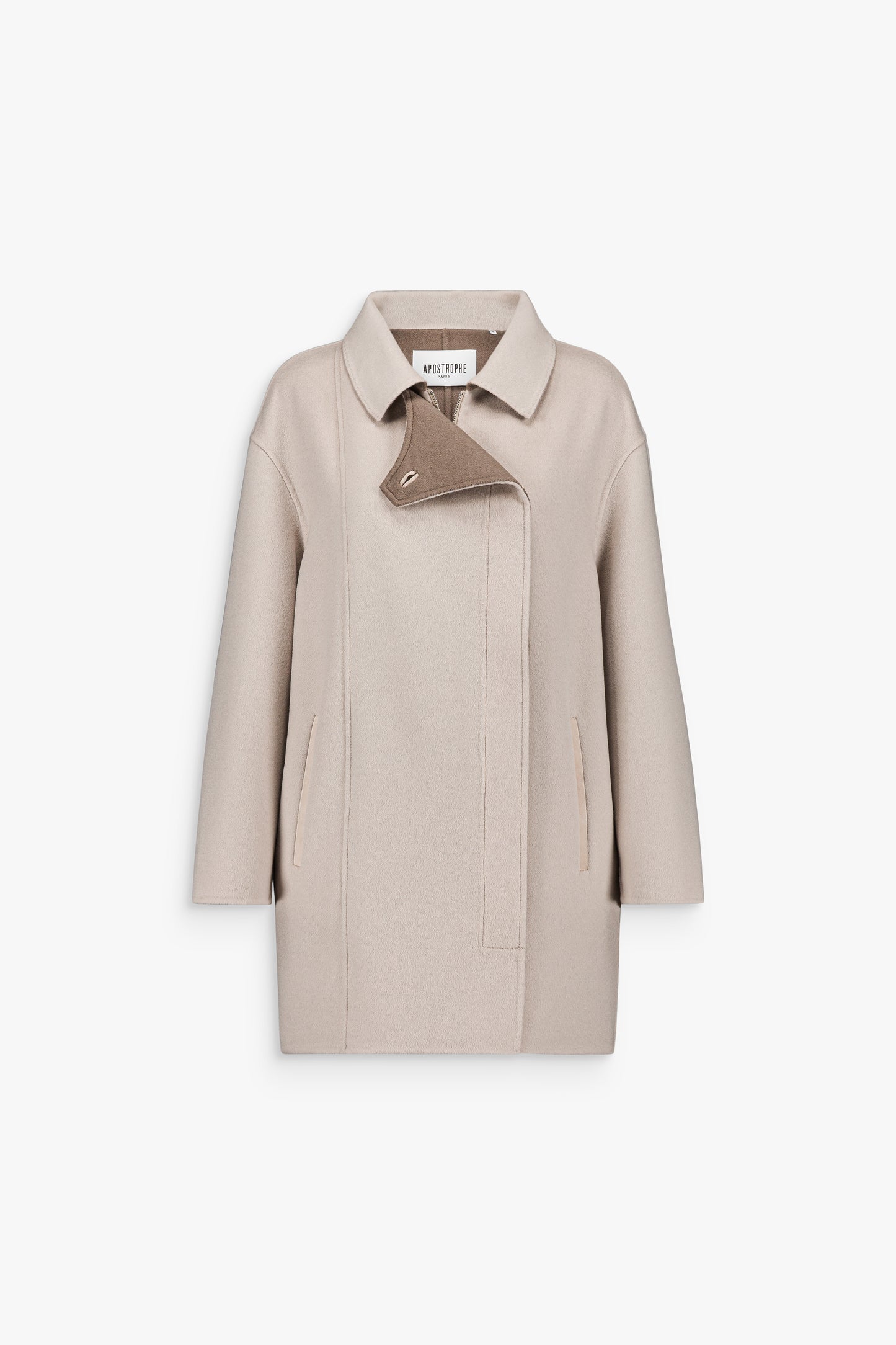 Manteau bouffant  beton en double face