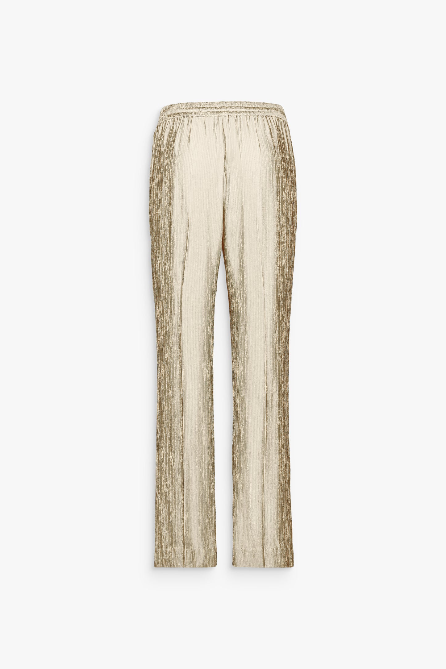 Pantalon droit jaune clair avec taille ajustable