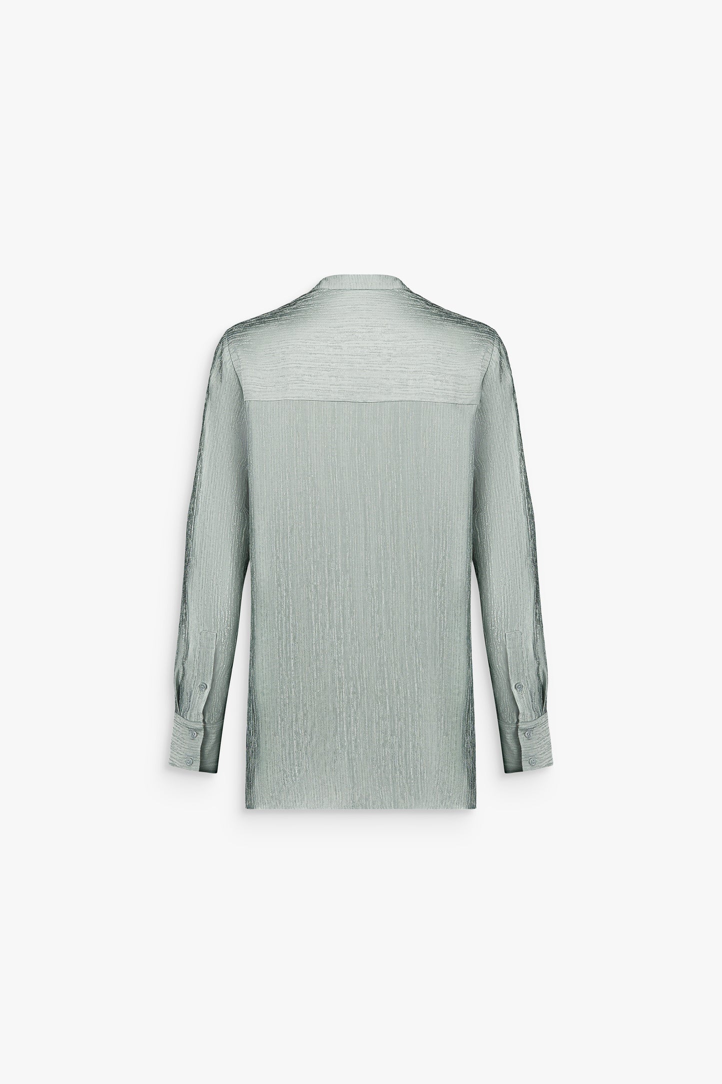 Tunique fluide sauge à col tunisien