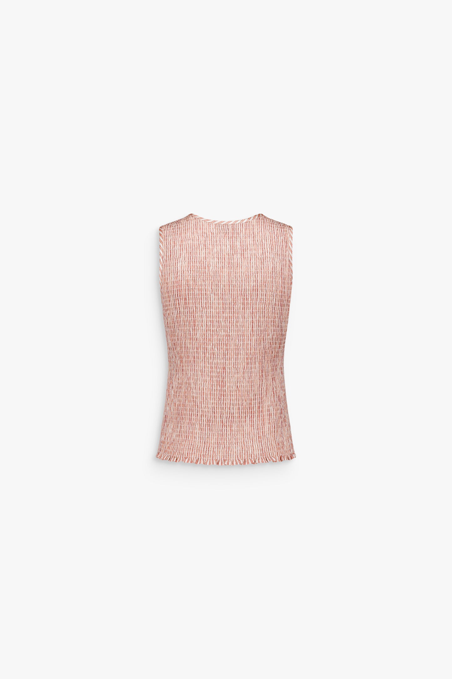 Top ample rose à rayures