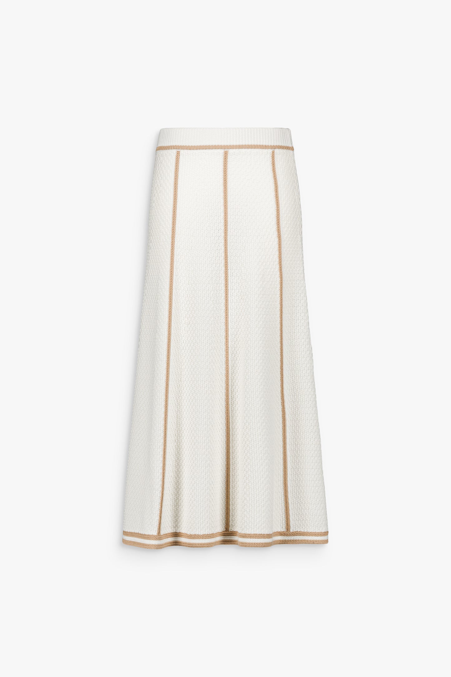 Jupe longue beige moyen en maille