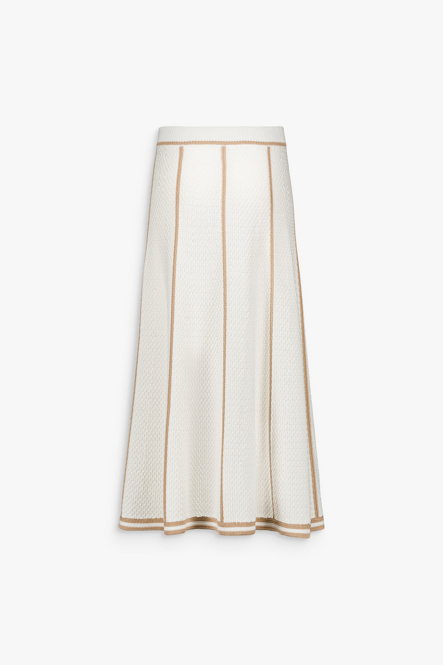 Jupe longue beige moyen en maille