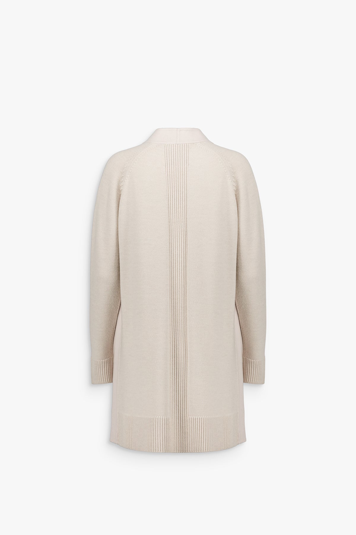 Manteau bi-matière double face et maille béton