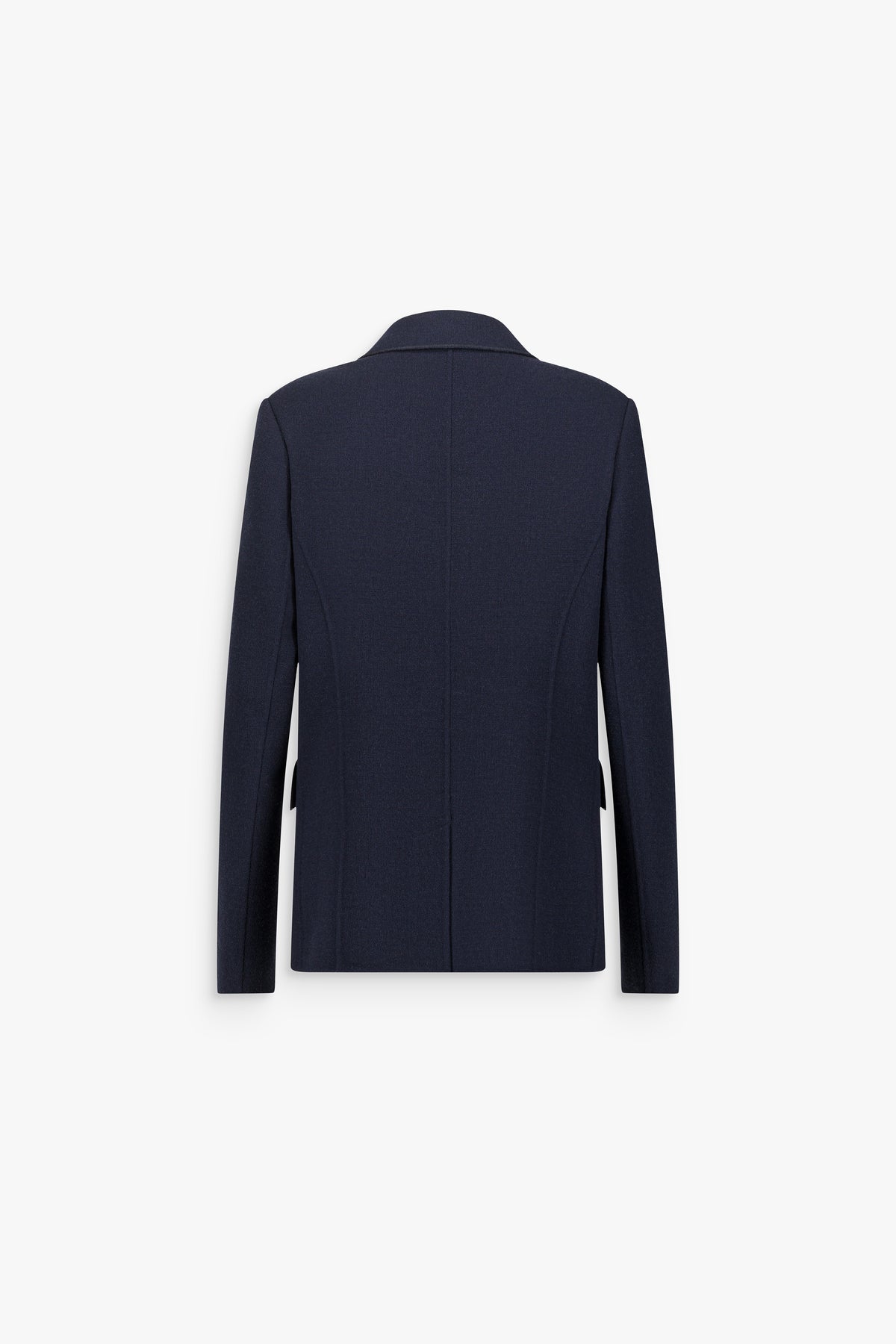 Veste blazer cintrée en laine marine