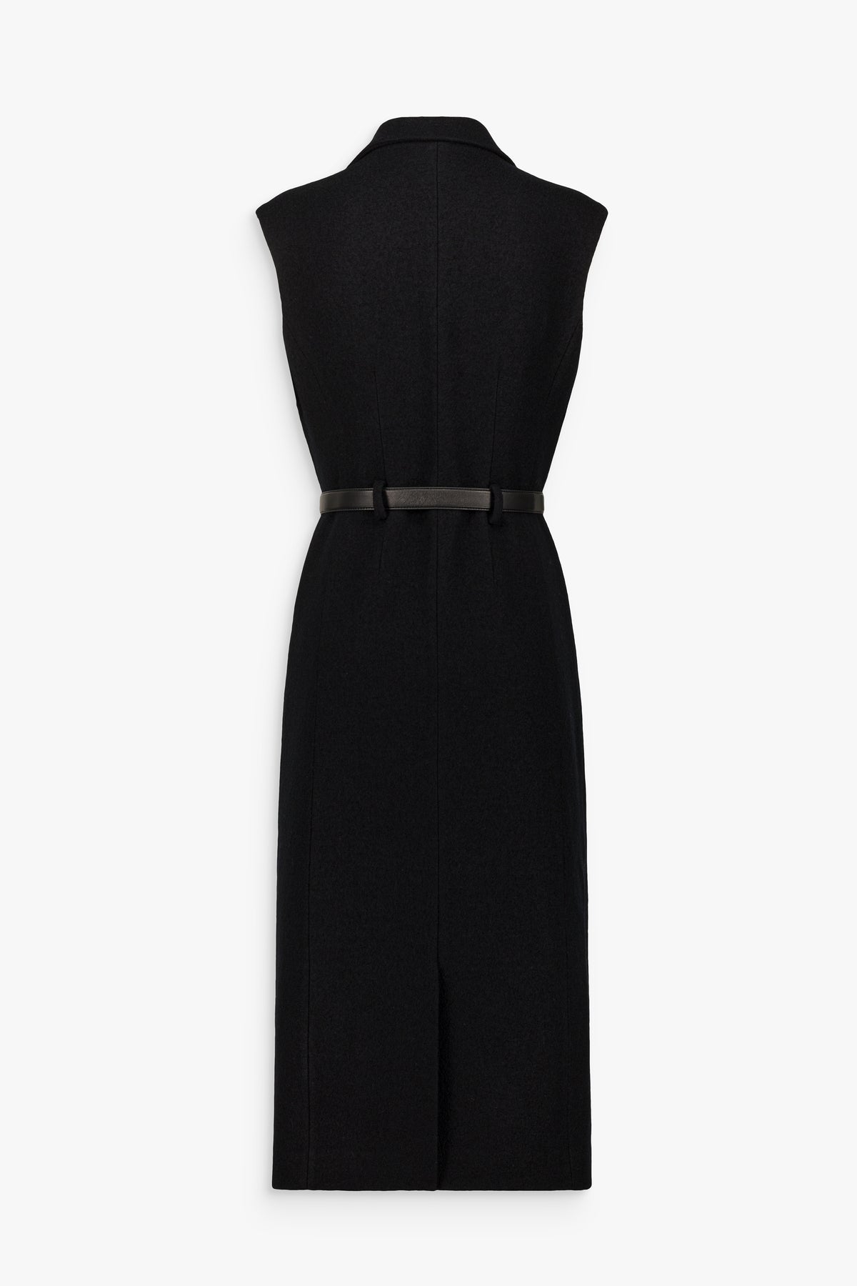 Robe longue croisée col tailleur noire