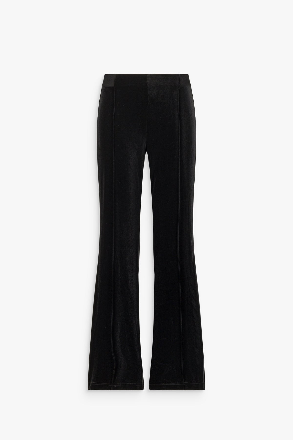 Pantalon en velours évasé noir