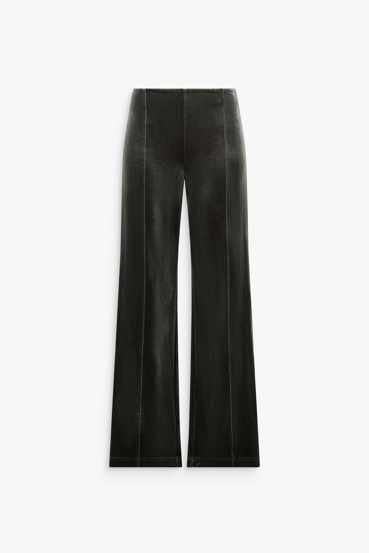 Pantalon en velours large kaki