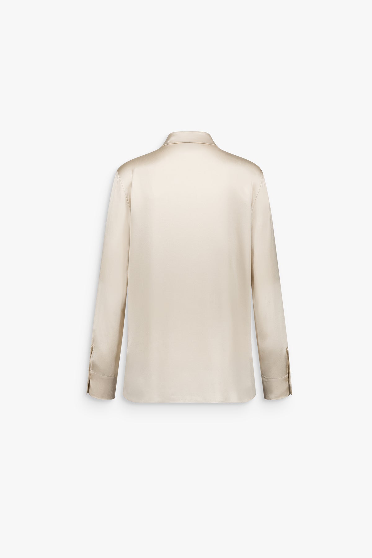 Chemise en soie col chemise béton